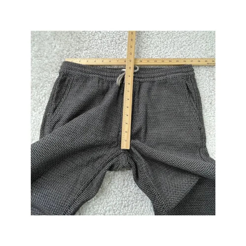 Taylor Stitch The Apres Pant Textured Jogger Charcoal Gray Sashiko Mens Large